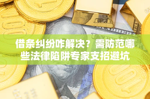 北京借条纠纷咋解决？需防范哪些法律陷阱专家支招避坑