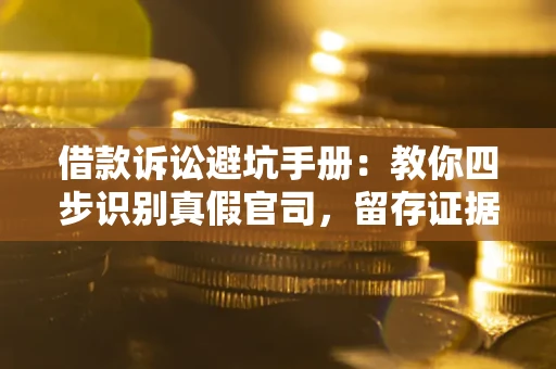 北京借款诉讼避坑手册：教你四步识别真假官司，留存证据不踩雷