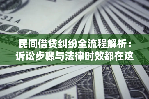 北京民间借贷纠纷全流程解析：诉讼步骤与法律时效都在这儿了