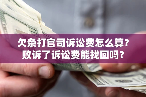 北京欠条打官司诉讼费怎么算？败诉了诉讼费能找回吗？