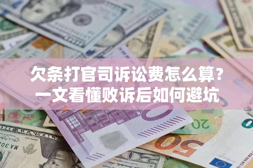 北京欠条打官司诉讼费怎么算？一文看懂败诉后如何避坑