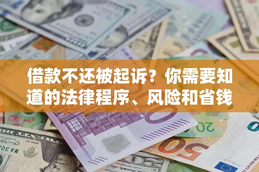 北京借款不还被起诉？你需要知道的法律程序、风险和省钱技巧